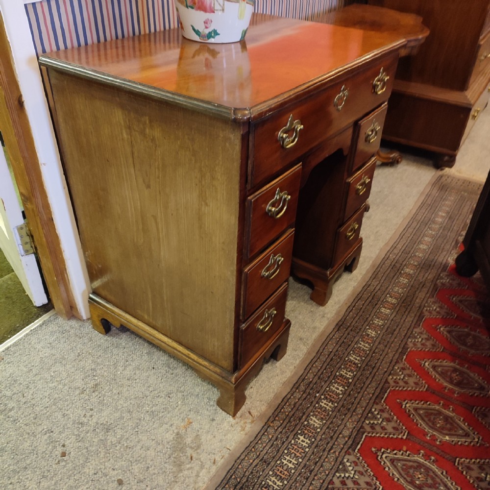 George 11 Mahogany Kneehole Secretaire Desk C.1720 View V
