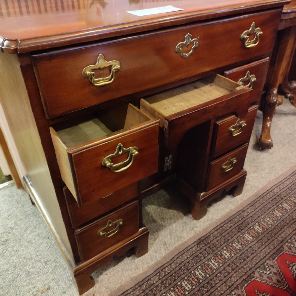 George 11 Mahogany Kneehole Secretaire Desk C.1720 View VI
