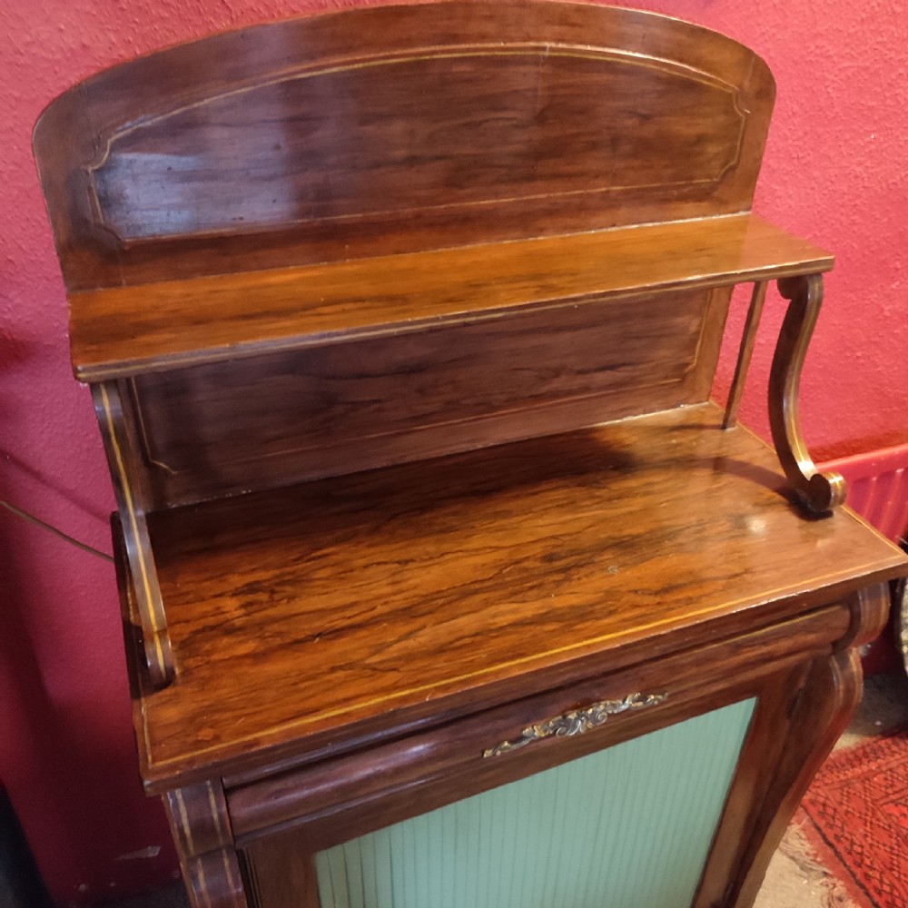 Rare Regency Period Simulated Rosewood Chiffonier View II
