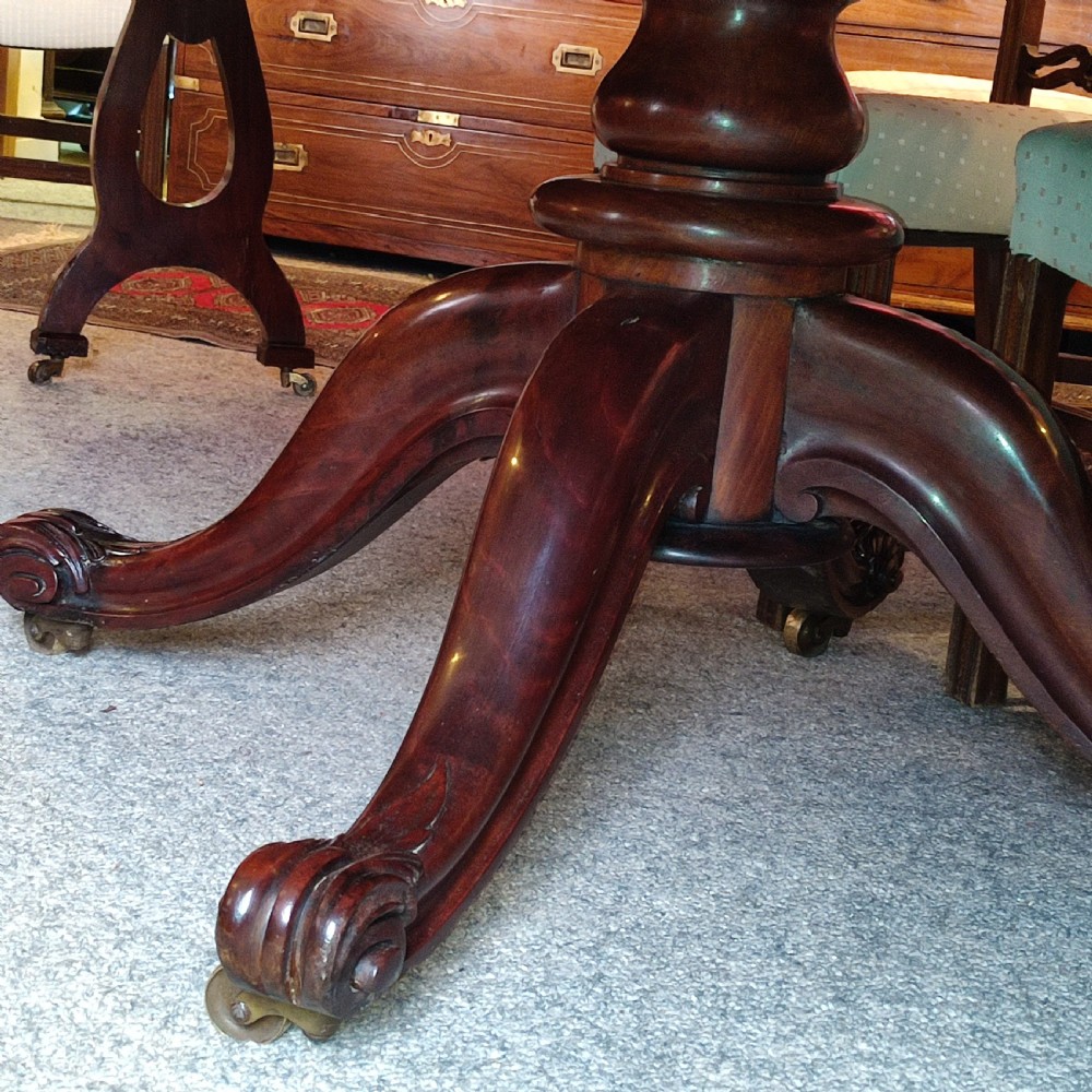 Mahogany Circular Extending Dining Table C1830 View X