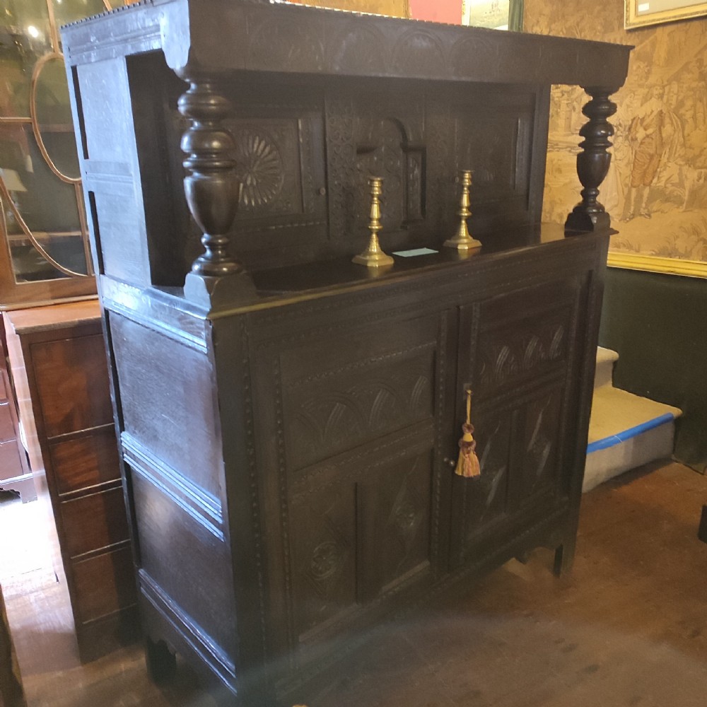 Late 17thC Oak Court Cupboard View II