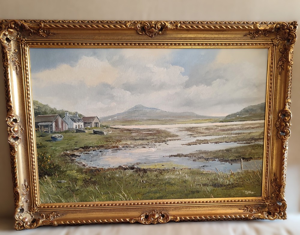 20thC Original Oil on Canvas by Denys Garle