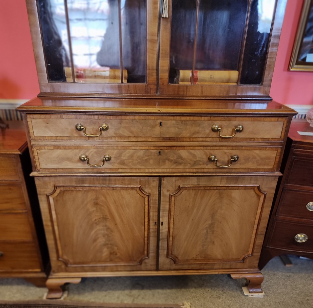 18thC Mahogany Secretaire Bookcase View III