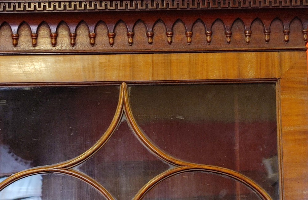 18thC Mahogany Secretaire Bookcase View V