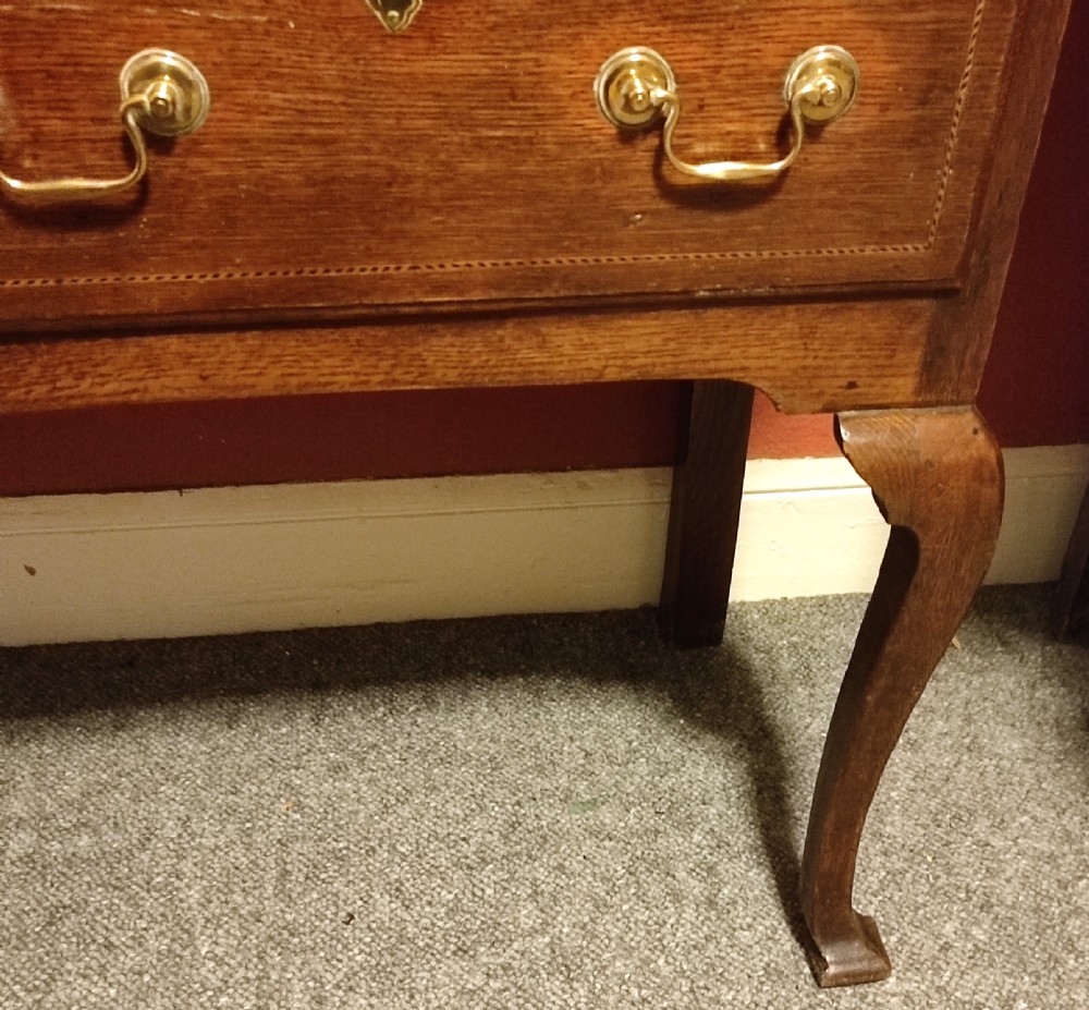 George 3rd Oak 2 Drawer Dresser View IV