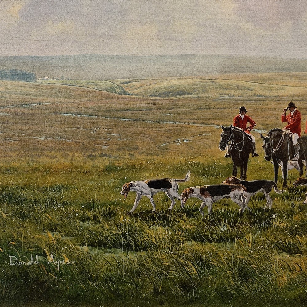 Dartmoor near Two Bridges  Signed Donald Ayres 20thC View II