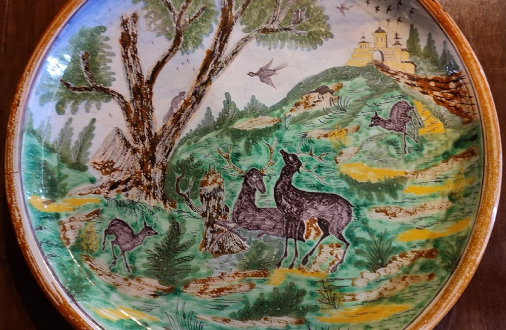 Early 19thc Tin Glazed Renaissance Style Charger View III