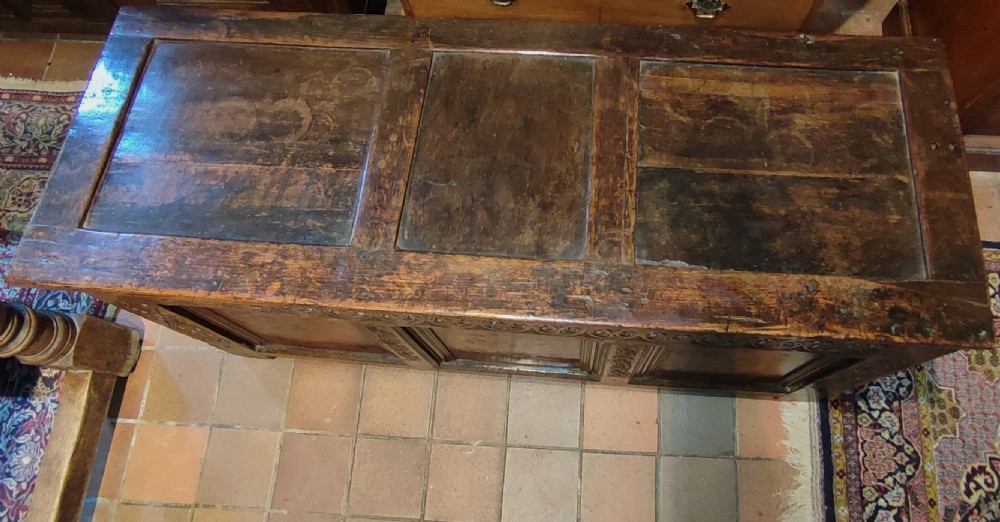 17thc Marquetry Panelled Coffer View III