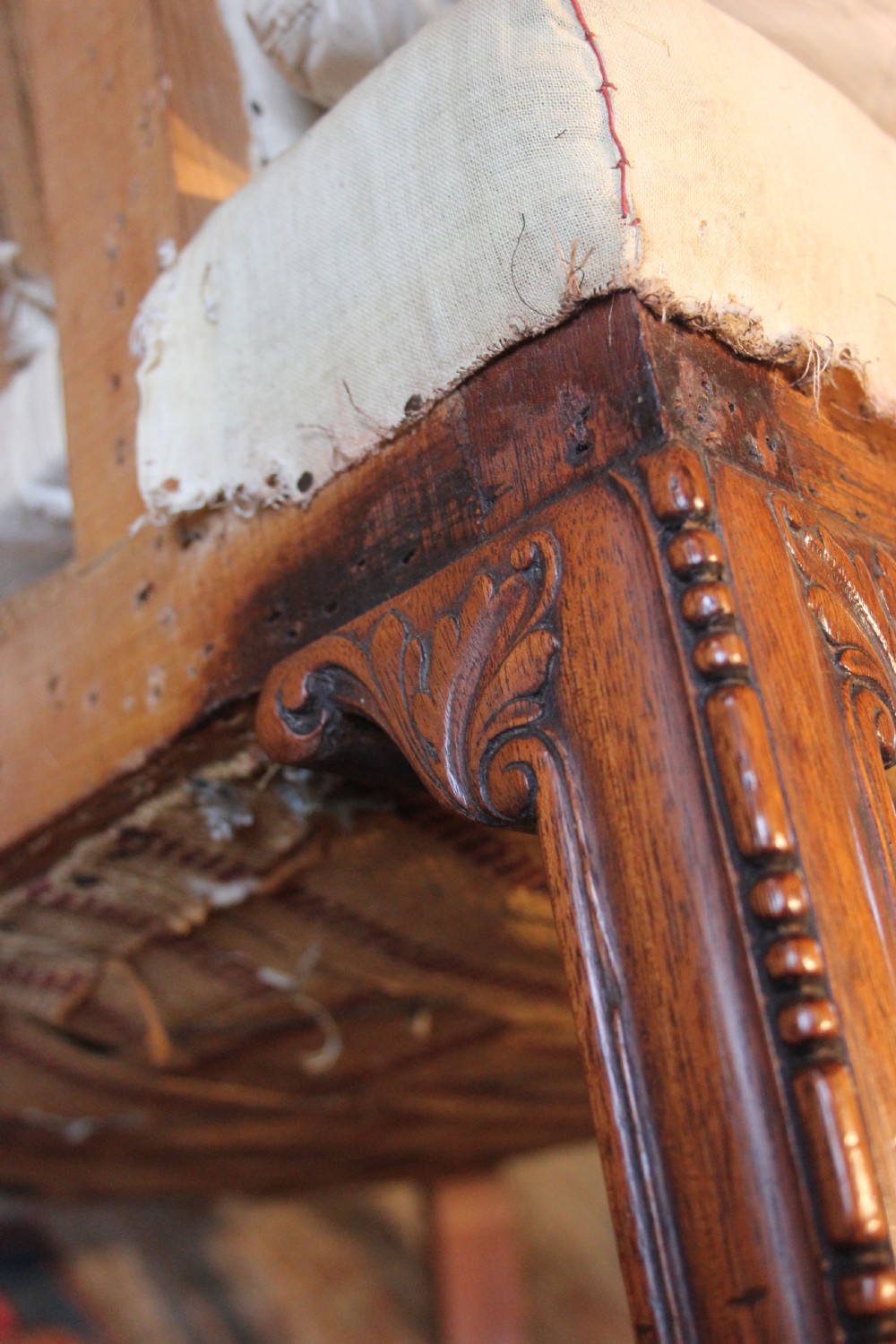 A deep seated Federal barrel back armchair View II