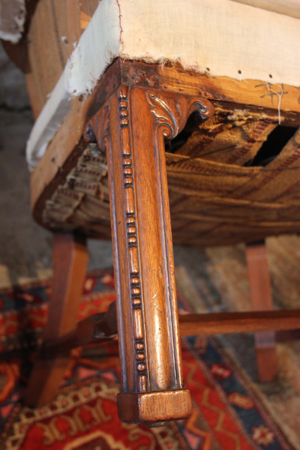 A deep seated Federal barrel back armchair View IV
