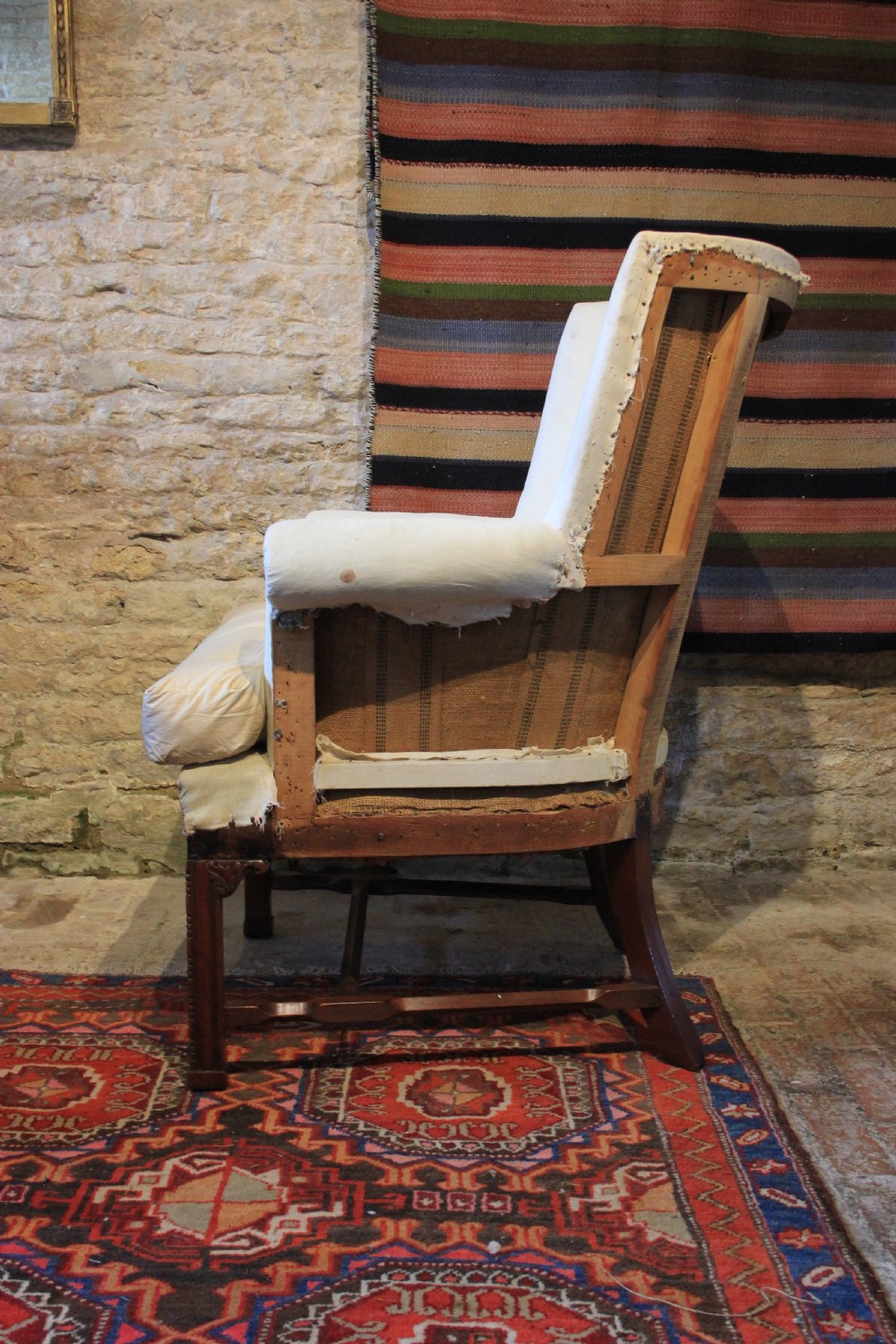 A deep seated Federal barrel back armchair View VI