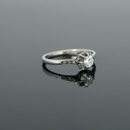 fig 2. Art Deco Diamond Ring, Platinum and 18kt White Gold, France