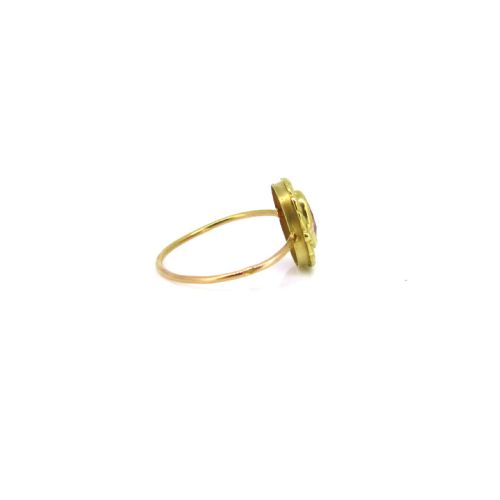 fig 2. Art Nouveau 1ct Ruby Flower Ring, 18kt Yellow and Rose Gold, circa 1900, by Persinet