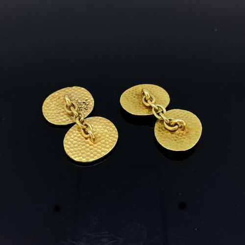 ANTIQUE ART NOUVEAU CUFFLINKS 18KT GOLD CIRCA 1900 - ADDITIONAL PHOTO 4