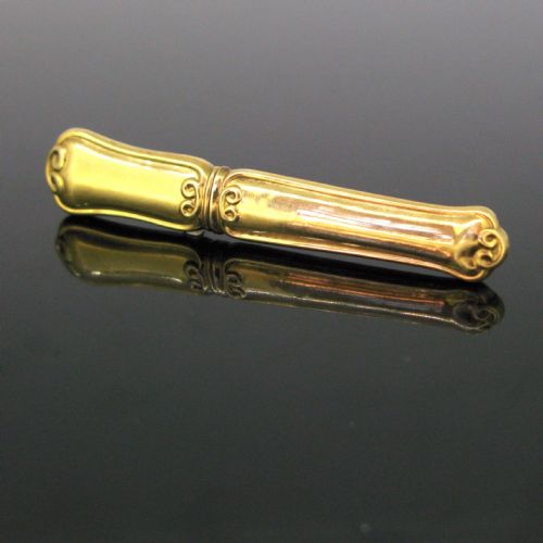 antique victorian needles case 18kt yellow gold france circa 1880 - CATEGORY: ANTIQUE METAL - DATED 1880