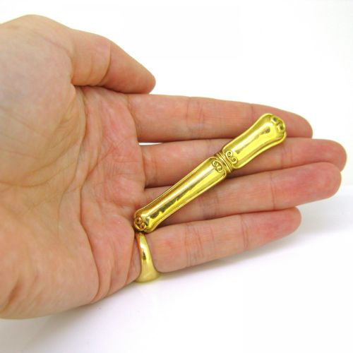 ANTIQUE VICTORIAN NEEDLES CASE 18KT YELLOW GOLD FRANCE CIRCA 1880 - ADDITIONAL PHOTO 5