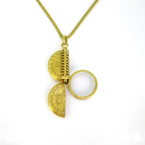 ANTIQUE VICTORIAN LOCKET PENDANT 18KT YELLOW GOLD FRANCE CIRCA 1900 - ADDITIONAL PHOTO 6