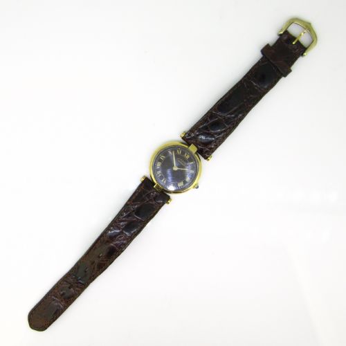 CARTIER VINTAGE LADIES SILVER GILDED WRISTWATCH - ADDITIONAL PHOTO 4