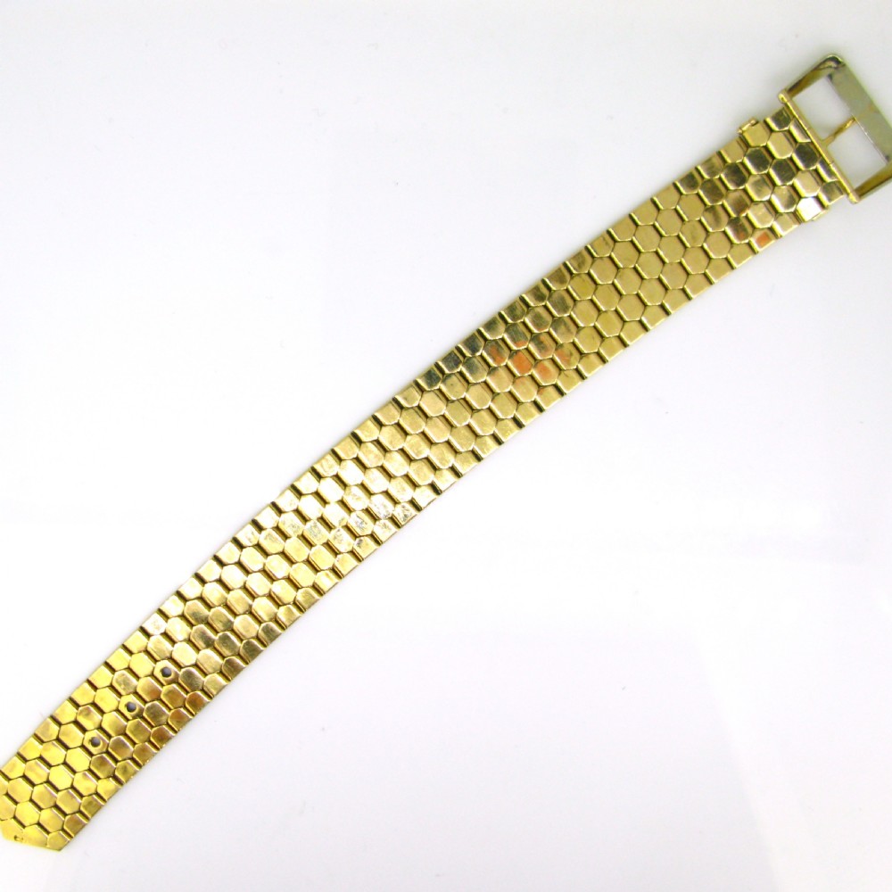 Retro Two Tones Gold Belt Buckle Bracelet, 18kt yellow and white gold, France, circa 1940
 View VIII