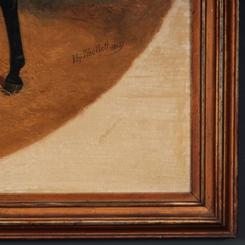19TH CENTURY OIL PAINTING BY HENRY CHARLES WOOLLETT - ADDITIONAL PHOTO 4