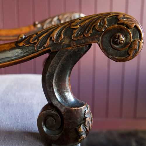 17TH CENTURY WALNUT ARMCHAIR - ADDITIONAL PHOTO 12