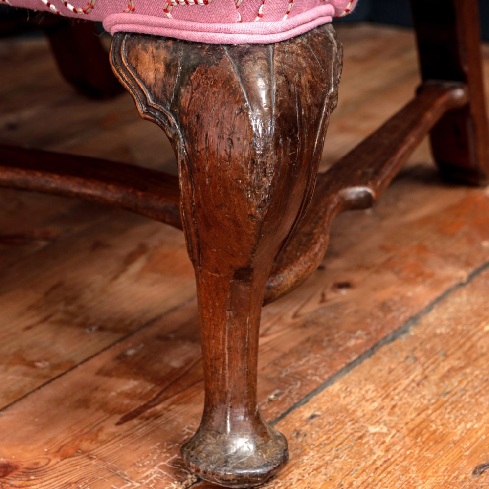 GEORGE II OAK WING ARMCHAIR View XIV