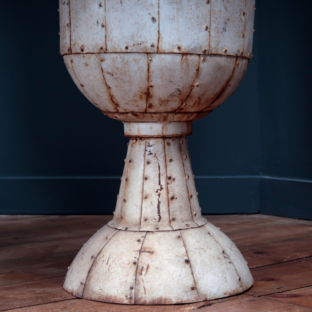 19TH CENTURY FRENCH METAL URNS View X