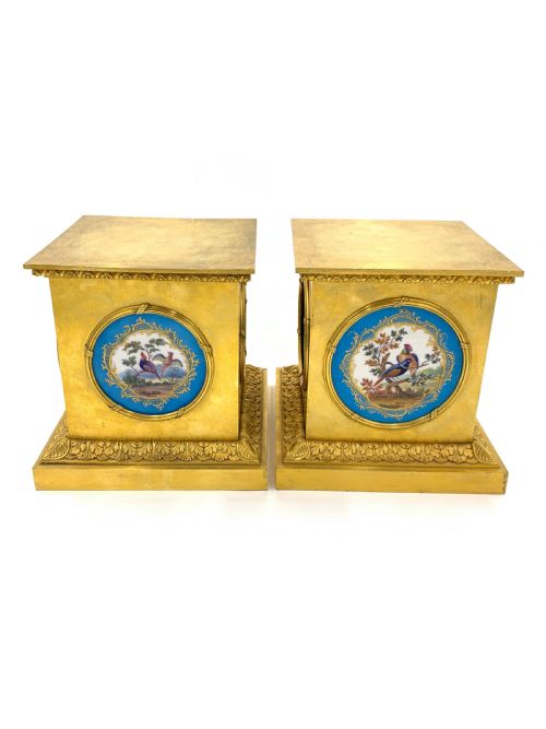 PAIR OF 19TH CENTURY SEVRES STYLE STANDS - ADDITIONAL PHOTO 1