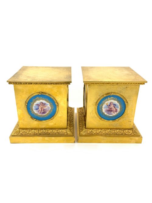 PAIR OF 19TH CENTURY SEVRES STYLE STANDS - ADDITIONAL PHOTO 2