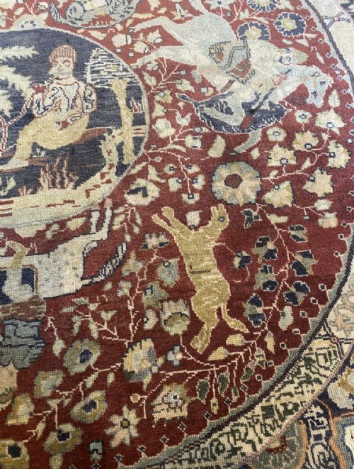 ANTIQUE ROUNDED KAYSERI RUG TURKEY - ADDITIONAL PHOTO 2