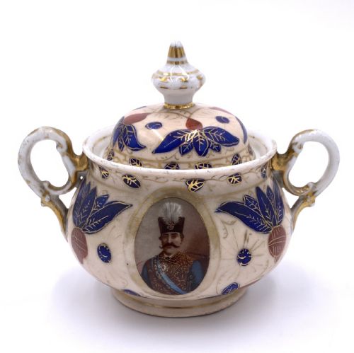 A FINE 19TH CENTURY QAJAR BOHEMIAN TEA SET - ADDITIONAL PHOTO 3