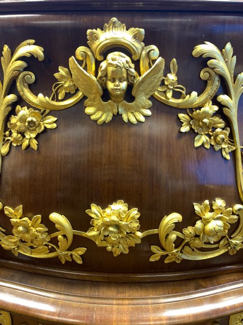 A FINE ANTIQUE 19TH CENTURY WOOD AND BRONZE INLAID DESK FRENCH OR RUSSIAN - ADDITIONAL PHOTO 3