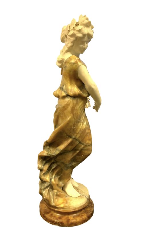 FRENCH MARBLE STATUE 19TH CENTURY - ADDITIONAL PHOTO 2