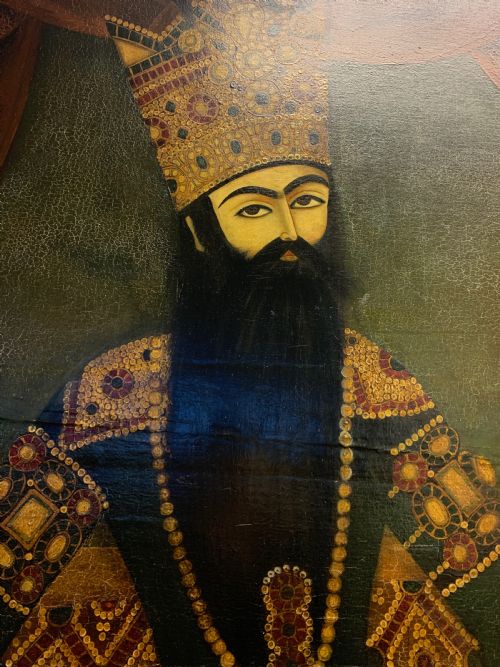 QAJAR PORTRAIT DEPICTS FATH ALI SHAH IRAN 19TH CENTURY - ADDITIONAL PHOTO 2