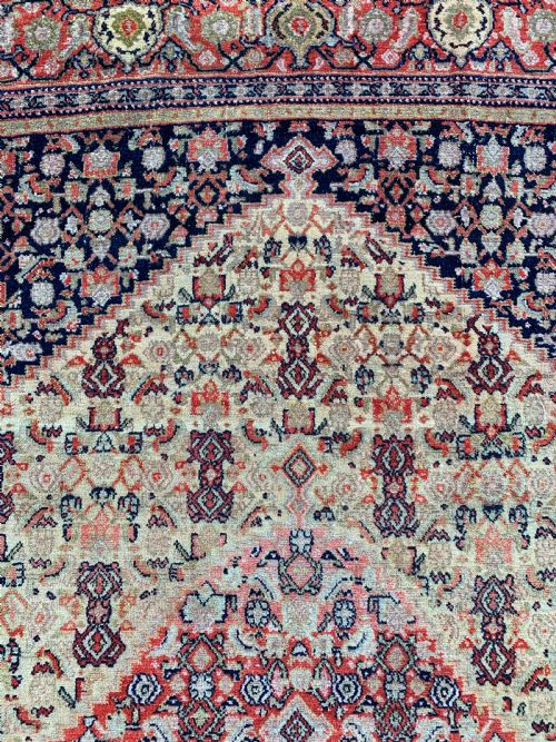 A FINE ANTIQUE SENNEH RUG CIRCA 1880 - ADDITIONAL PHOTO 1