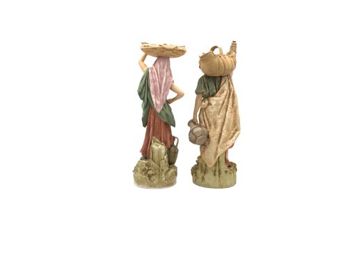 PAIR OF ROYAL DUX BOHEMIA PORCELAIN FIGURES OF AN EASTERN WATER BEARER AND HIS COMPANION - ADDITIONAL PHOTO 2