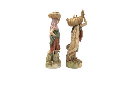 PAIR OF ROYAL DUX BOHEMIA PORCELAIN FIGURES OF AN EASTERN WATER BEARER AND HIS COMPANION - ADDITIONAL PHOTO 3