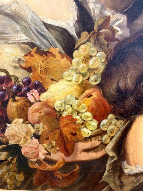 THE GRAPE HARVEST CELEBRATION PAINTING BY ARTHUR HEINRICH WILHELM FITGER - ADDITIONAL PHOTO 7