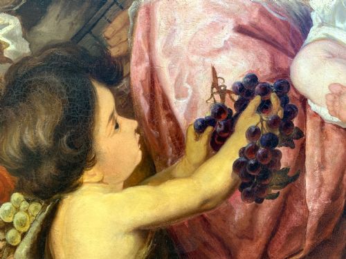 THE GRAPE HARVEST CELEBRATION PAINTING BY ARTHUR HEINRICH WILHELM FITGER - ADDITIONAL PHOTO 8