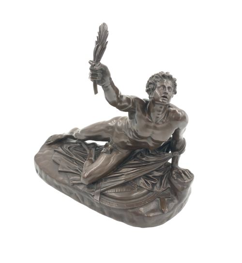 marathon bronze sculpture by f barbedienne france 19th century - CATEGORY: ANTIQUE SCULPTURES - DATED 19TH CENTURY