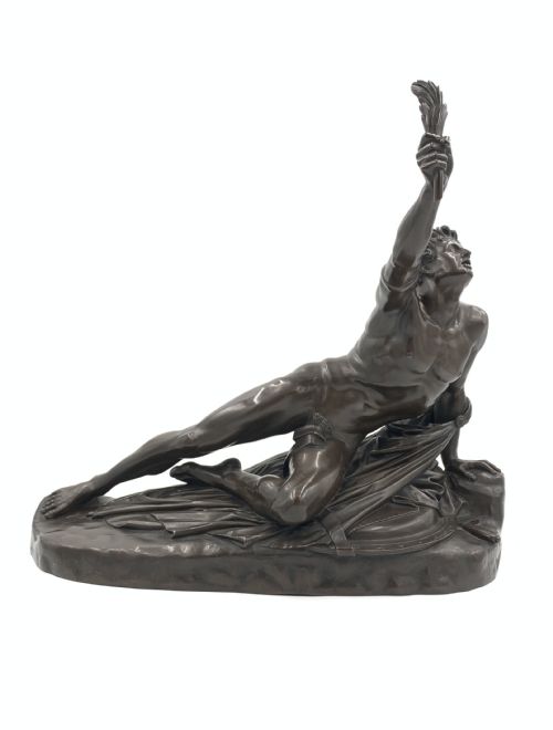 MARATHON BRONZE SCULPTURE BY F BARBEDIENNE FRANCE 19TH CENTURY - ADDITIONAL PHOTO 1