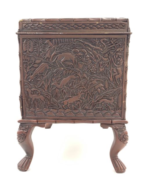 LARGE 19TH CENTURY SANDALWOOD JEWELLERY BOX SOUTH INDIA - ADDITIONAL PHOTO 2