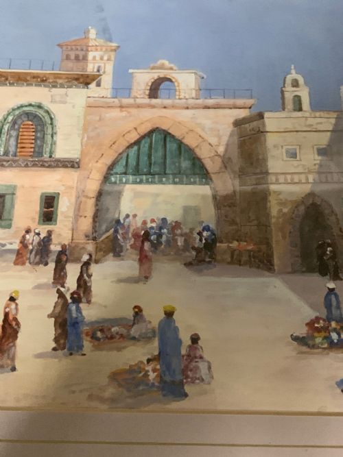 PAIR OF ORIENTALIST WATERCOLOUR PAINTINGS SINGED AND DATED - ADDITIONAL PHOTO 3