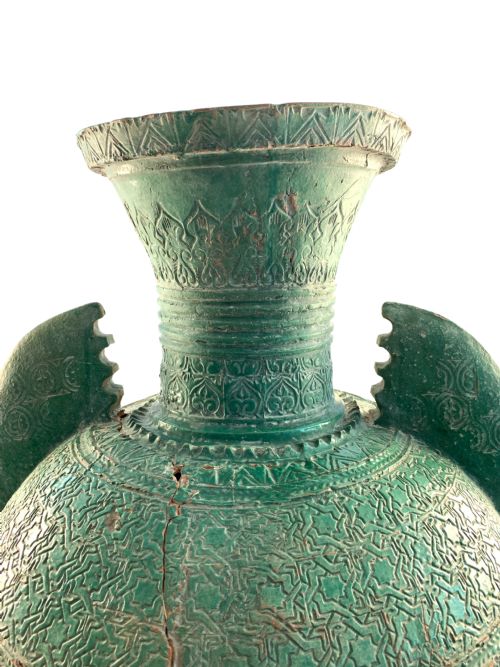 LARGE ALMOHAD WATER JAR SPAIN 12TH13TH CENTURY - ADDITIONAL PHOTO 1