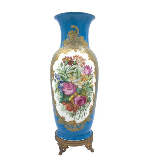 paris porcelain vase france 19th century - CATEGORY: ANTIQUE VASES - DATED 19TH CENTURY