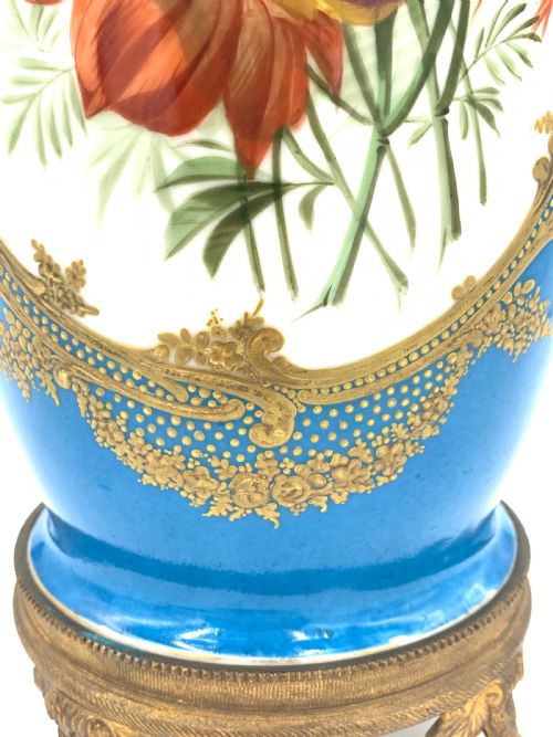 PARIS PORCELAIN VASE FRANCE 19TH CENTURY - ADDITIONAL PHOTO 4