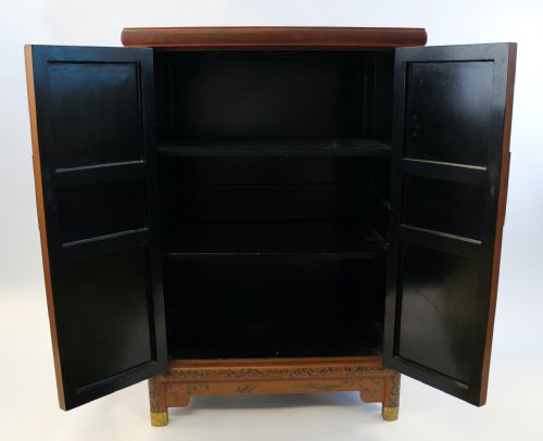 19TH CENTURY CHINESE RED LACQUER CABINET - ADDITIONAL PHOTO 17