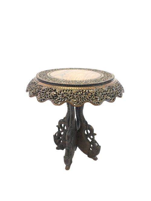 antique angloindian carved rosewood centre table 19th century - CATEGORY: ANTIQUE TABLES - DATED 19TH CENTURY