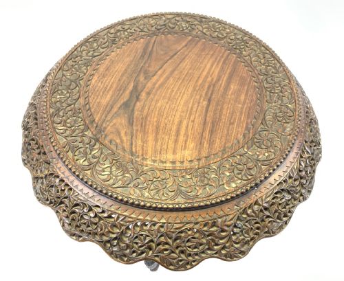 ANTIQUE ANGLOINDIAN CARVED ROSEWOOD CENTRE TABLE 19TH CENTURY - ADDITIONAL PHOTO 1