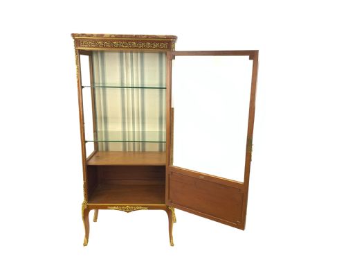 LOUIS XVI STYLE DISPLAY CABINET WITH ORMOLU MOUNTS MAISON KRIEGER FRANCE 19TH CENTURY - ADDITIONAL PHOTO 2
